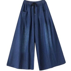 NWT 3XL Dark Denim Wide Leg Jeans